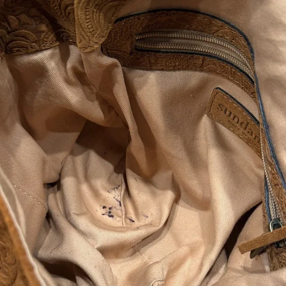 Sundance Suede Fringe Shoulder Bag - Picture 6 of 6